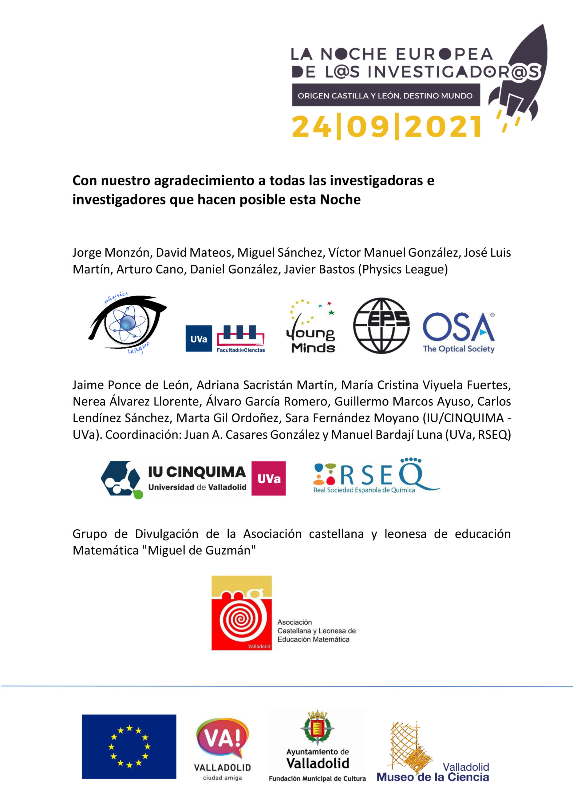 reconocimientos noche 2021